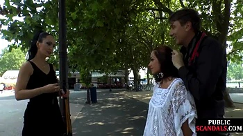 Cute 21yo babe got humiliated in public