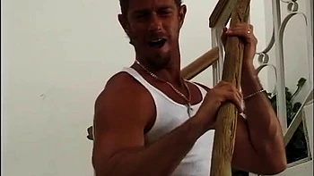 Gorgeous babe with fake boobs gets her holes drilled by extreme insertion before black and white cock