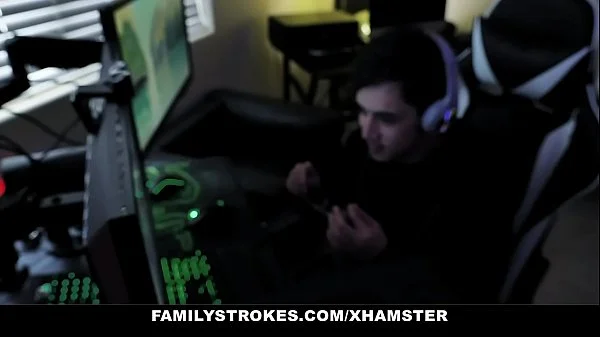 FamilyStrokes - Horny Stepsister (Kenzie Madison) Deepthroats Her Stepbrother