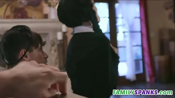 Wednesday Sucking Stepbrother's Big cock