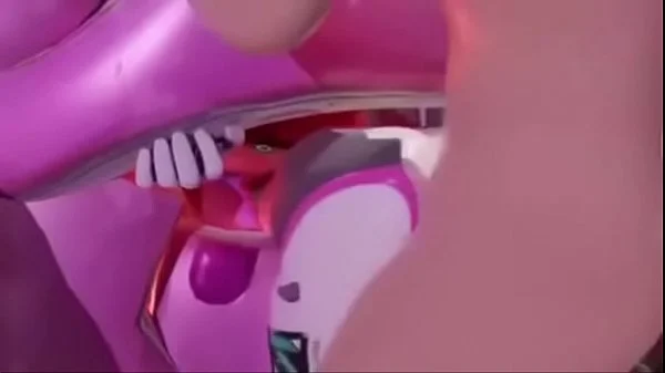 D.va gets stuck in mech and gets fucked