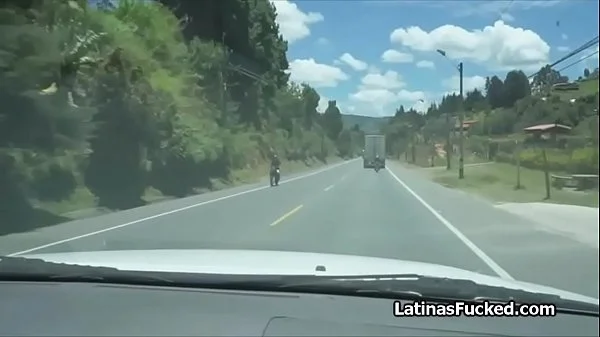 Cock too big for amateur Latina on her first porn casting