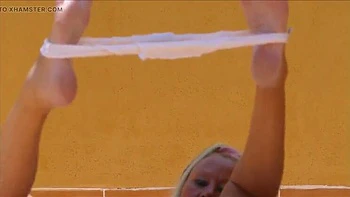 Outdoor Masturbation: Blonde Amateur Spreads Ass for Anal & Clit Play