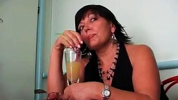 Brunette milf gets fucked in bathroom: Blowjob, Doggy  Cowgirl Porn