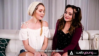 Were Literally The Only Lesbians On This Campus! Aften Opal  Nikole Nash Lose Their Virginity: Porn