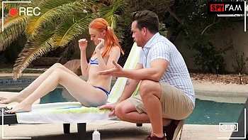 Ginger Cum Slut Lets Stepdad Play With Her Pussy by SPYFAM: Blowjob, Babe  Hardcore Porn