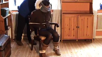 Chair Tied In Winter Jacket: Hardcore, Fetish  Bondage Porn
