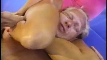 Mixed wrestling + lift: Blonde, Fetish  Hentai Porn