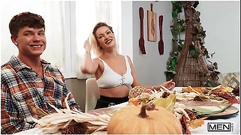 Thanksgiving Turns Into A Messy Threesome Featuring Drake Von, Foxy Alex And