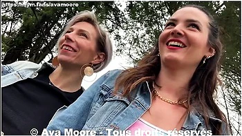 Ava Moore In Fucked By 2 Black Guys In The Woods With A Milf - Reality Porn