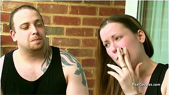 Wild Girlfriend With Her Partner A Male Friend