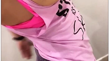 Playing With My Huge 34jj After My Hot Workout