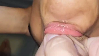 Upside Down Deep Throat Cum Swallow - Brunette Teen Slut Gets Throat Filled