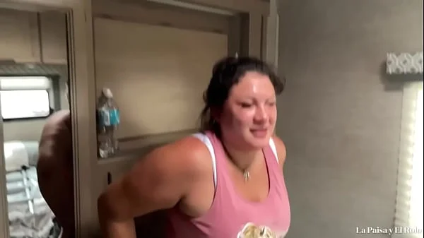 Colombian babe gives pussy ass down payment for RV. La Paisa