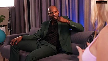 Blonde Teen Bella Mur First Casting with BBC Shadow Dimitri - Sloppy Blowjob & Cum Swallow