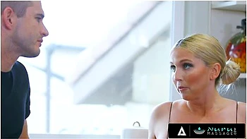 Massage Between Sexy Milf Christie Stevens And Her Stepson Gets Naughty