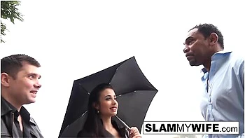 Big Boobed Brunette Takes It In The Ass From A Bbc