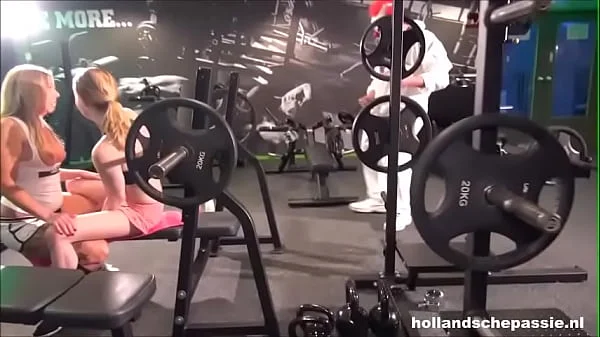 Dutch clown visits the gym for sex
