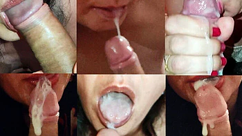 Winonna8 MILF Blowjob Compilation - Cum in Mouth & Swallow Every Drop