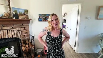 My Best Friend's Stepmom Jane Cane Fucks Me POV - Blonde MILF Big Tits Creampie