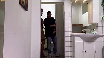 Big Boobs Mature MILF Gets Fucked Hard in Bathroom - Marina Montana Facial