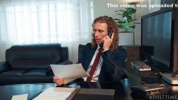 Michael Rips Her Stockings And Fucks His Bbw Secretary - Michael Vegas And Karla Lane