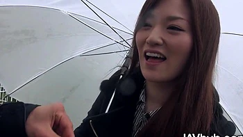 Kanako rides a stranger on a nice weather like a slut