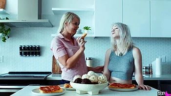 Annie Archer and London River in a sensual lesbian session