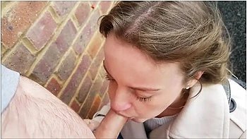 Sucking Cock & Swallowing Outside My Student Apartment