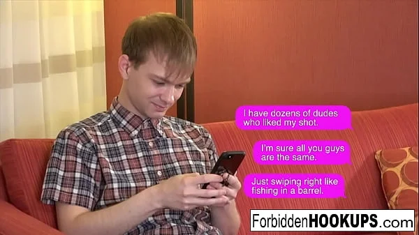 Big boobed babe takes her step-brothers fat cock