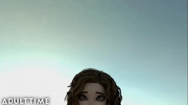 F.U.T.A. Sentai Squad | Big Tit Redhead's Futanari Cock Gushes with Cum During Creampie