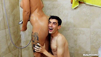 Shower Surprise With Friend
