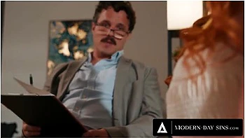 Pervert Therapist Is Obsessed With Redhead Milf Lauren Phillipss Stunning Body