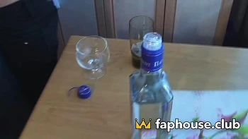 Blonde Teen Gets Wild with Her Boyplayfellow in the Kitchen