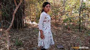 Beautiful Indian Wife Kamini Outdoor Striptease Solo Sex
