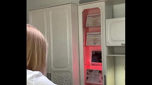 The beauty came for a deep bikini waxing, most likely she is getting ready for hot sex