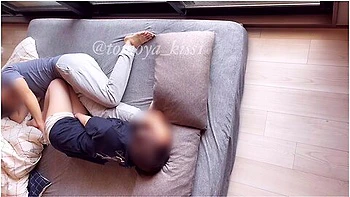 A College Couple Wakes Up And Has Intense Sex. She Has Pure White Soft Boobs And Involuntarily Panting Loudly