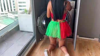 A Different Christmas At Home I Got Still In The Washing Machine And My Papi Went To The Rescue