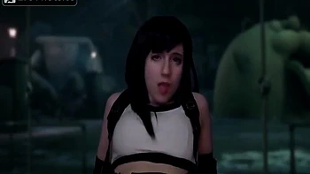 Final Fantasy Vii, Lana Rain And Tifa Lockhart - Hentai Battle Rebirth