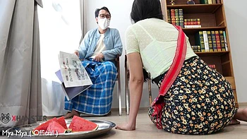 Poor Street Food Girl Cheating With Old Headmaster