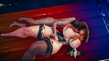 Fucking a BBW Elven Witch in the pool : 3D Hentai