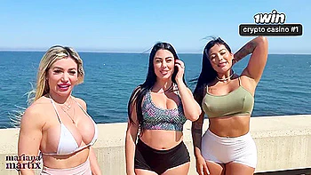 Un Grupo De Amigas Con Ganas De Sexo Folla Con Un Espanol Que Conocen En La Playa - Mariana Martix