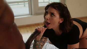 Isiah Maxwell and Ivy Lebelle in passionate interracial action