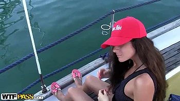 Hot amateur couple enjoys a blowjob during vacation