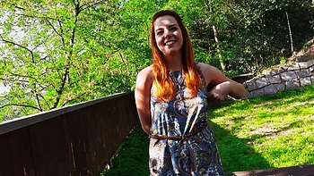 Redhead beauty Candy Red enjoys intimate moments with her partner