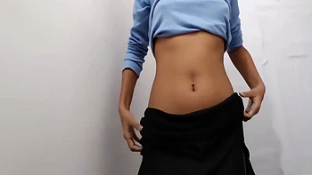 Pretty Horny Girl In Short Skirt Excited