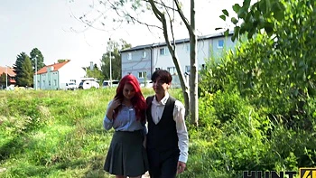 A guy fucked his wife in the forest with another girl