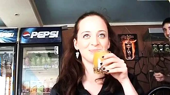 Sex lovers attempt of bathroom fuck