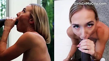 Trainer with a banging body has her very first black dick: Blowjob, Doggy  Cowgirl Porn