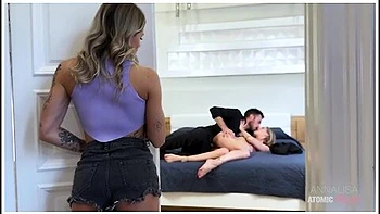 I Spy My Boyfriend Fucking His Slutty Coworker. Mi Joins And Licks The Cum Off Her Pussy With Francis X Official